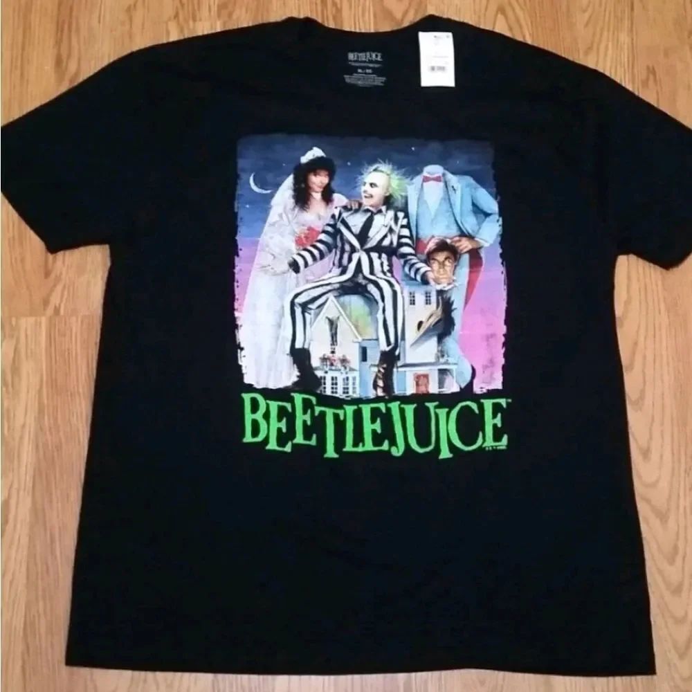 Beetlejuice Classic Poster Tee XL and 2X New with Tags